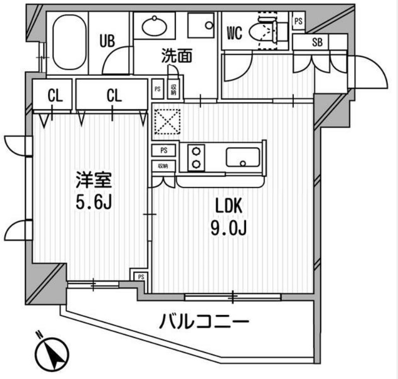 クリオ渋谷ラ・モード５０１号室 1LDK 38.31㎡ （賃貸）