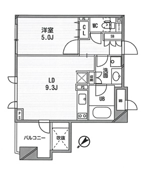 クリオ渋谷ラ・モード ３０９号室 1LDK 35.57㎡ （賃貸）